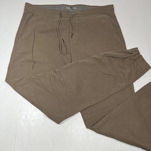 Smith & Mills Flex Waist Band Men’s Pants Joggers Brown Size XL Drawstring Flaw